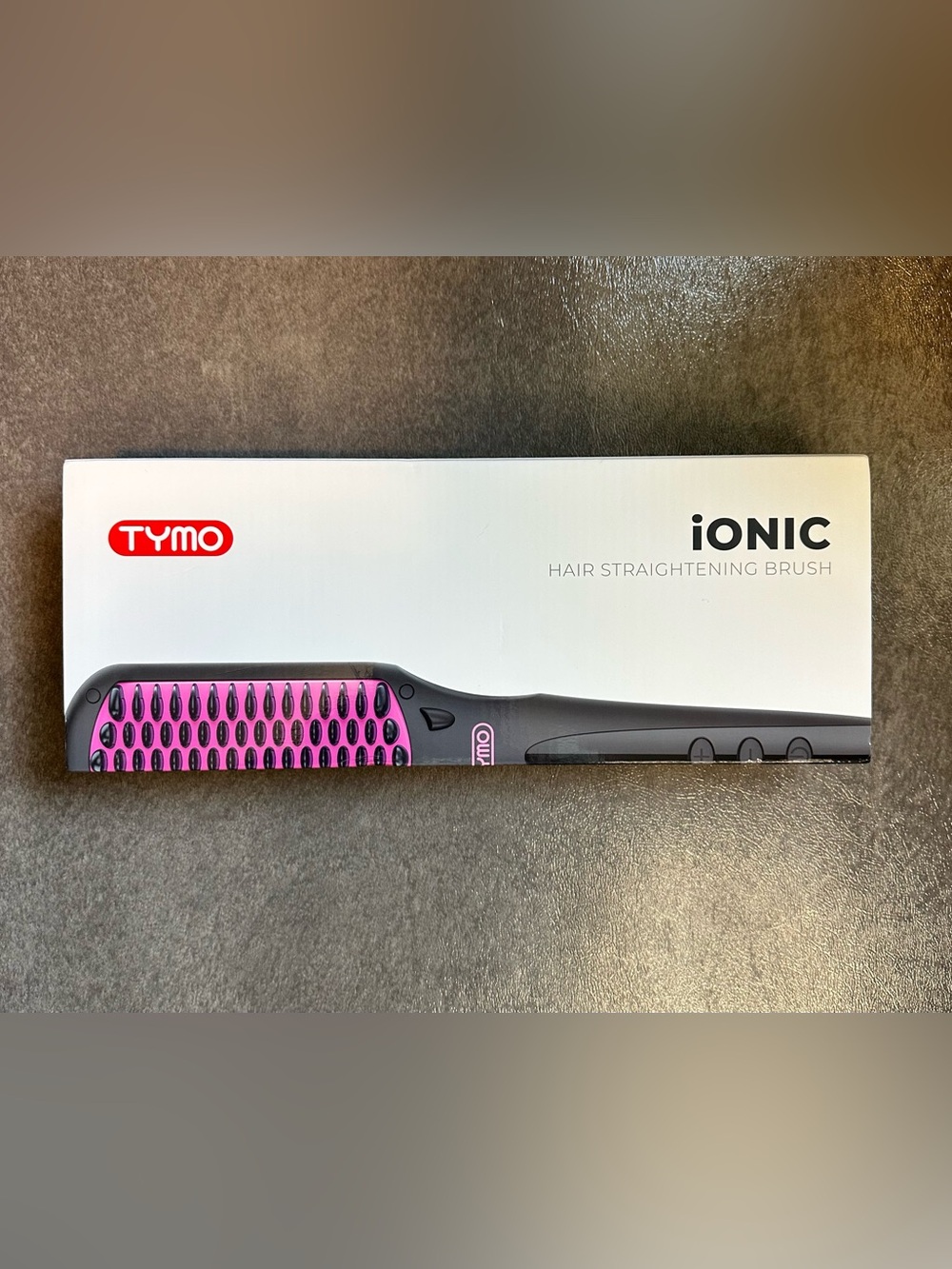 TYMO Ionic Hair Straightener Brush original box